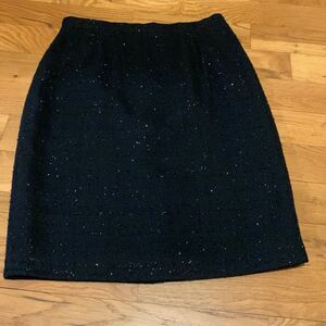 Judith hart black sparkle pencil skirt size 10